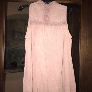 Anthropologie high neck embroidery top